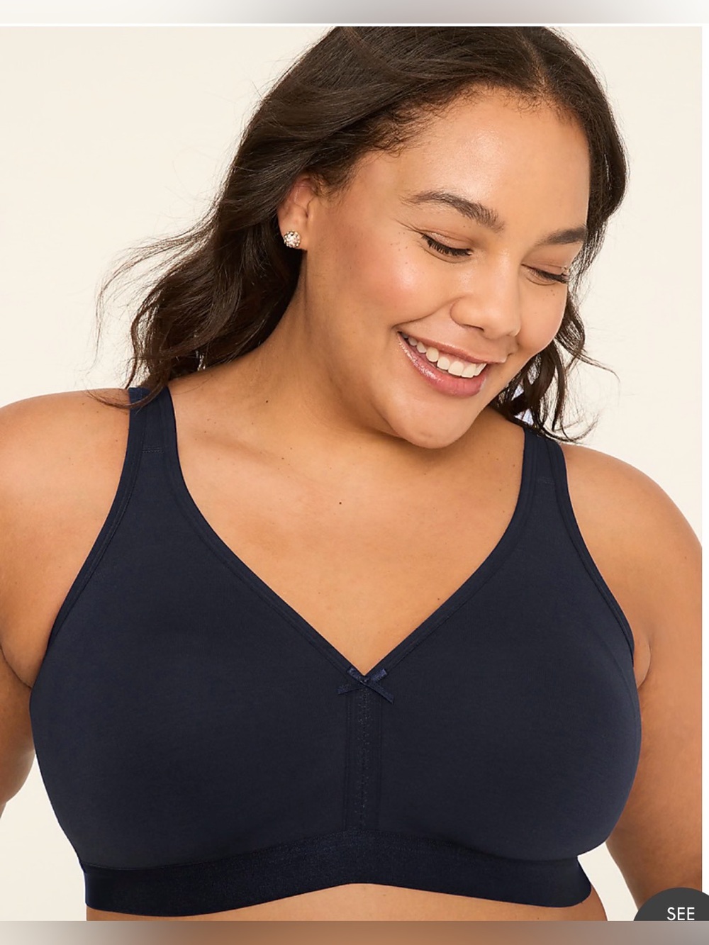 💜Cacique Women’s Cotton Unlined No-Wire Bra Size: